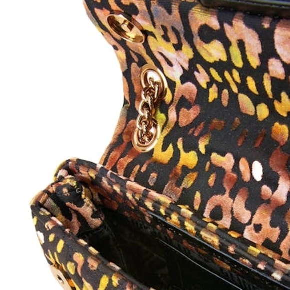 Kurt Geiger NWT Leopard Print Velvet Mini Brixton Crossbody Bag - Picture 9 of 9